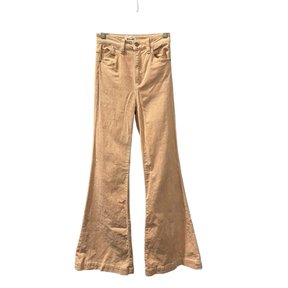 Rolla's Eastcoast Flare Corduroy Pants Size 24 High Rise Ballet Pink Casual Boho